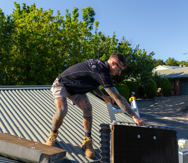 Manoeuvring a replacement unit into position